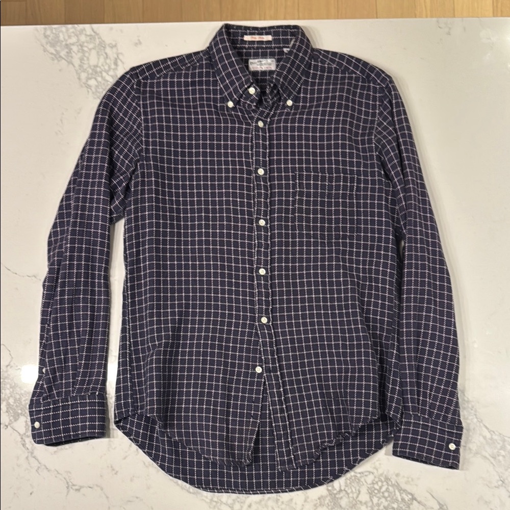 GANT Rugger Purple and White Checkered Shirt Size M